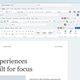 A photo of three screenshots stacked on top of one another showing the new look of Office